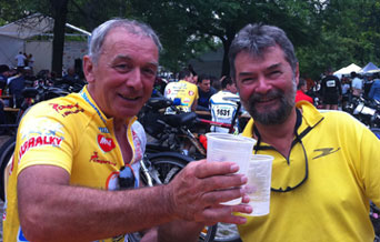 Balaton Bike Marathon; Laszlo Lipot and Laszlo Sztecovics